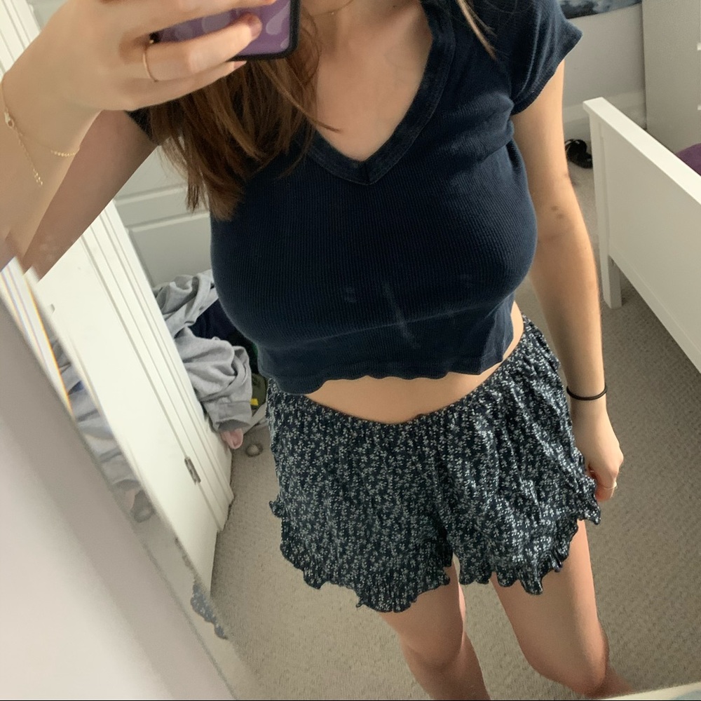 brandy floral shorts